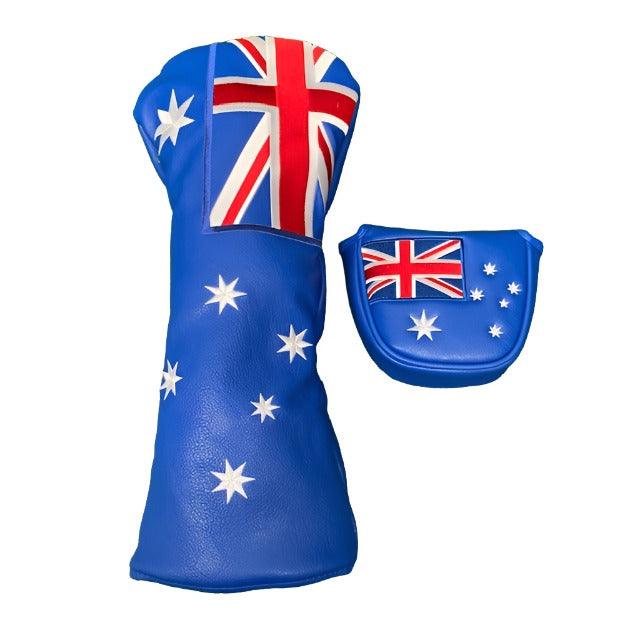 Australian Flag - Driver & Putter Cover Twin Pack - The Back Nine Online